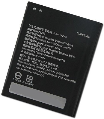 SUPERCART Mobile Battery For  Lenovo BL243 K3 Note K50-T5 A7000 A5500 A5600 A7600 3 Month Warranty