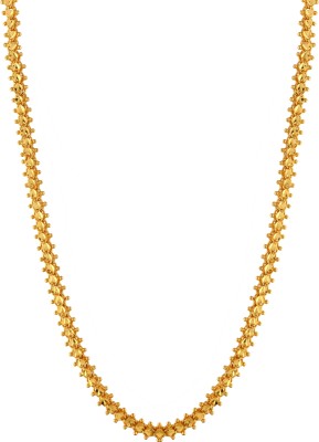 SATJEWEL New Stylish & Fancy Glossy Heart Shape Gold-plated Plated Alloy Chain Gold-plated Plated Alloy Chain