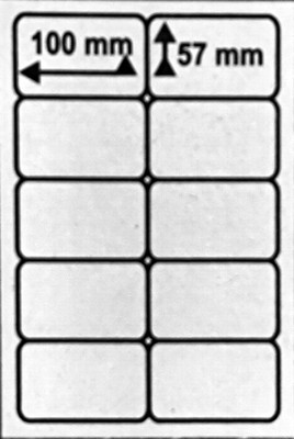 ROYAL STIC ST 10 Self Adhesive Paper Label(White)