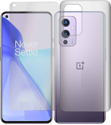 Casesily Front and Back Screen Guard for Oneplus 9 Edge to Edge Soft Gel Nano Screen Protector (Not Tempered Glass)(Pack of 2)