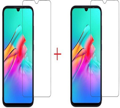 NIMMIKA ENTERPRISES Tempered Glass Guard for infinix smart hd 2021 tempered glass(Pack of 2)