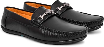 amble Mocassion Casual partywear loafers for men Loafers For Men(Black)