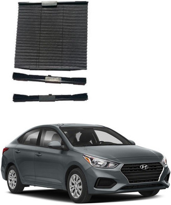 Auto Smart Look Side Window Sun Shade For Hyundai Accent(Black)