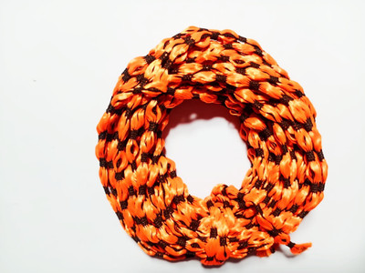 wiffo creation Orange black Thread(20 m Pack of1)