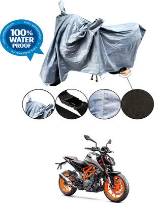 RONISH Waterproof Two Wheeler Cover for KTM(390 Duke, Grey)