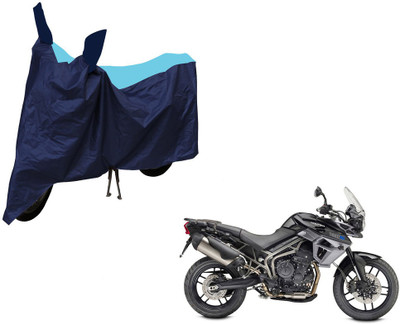 Selifaur Two Wheeler Cover for Triumph(Tiger 800 XR, Blue)