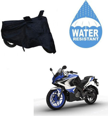 Trendymart Waterproof Two Wheeler Cover for Bajaj(Pulsar RS 200, Black)