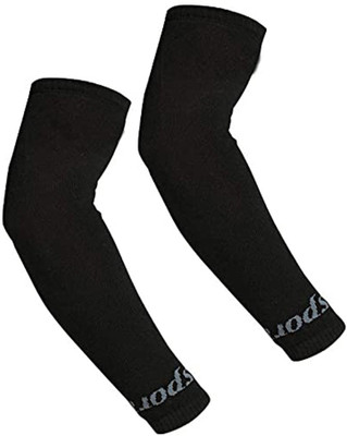 AFLOTO Cotton Arm Sleeve For Boys & Girls(Free, Black)