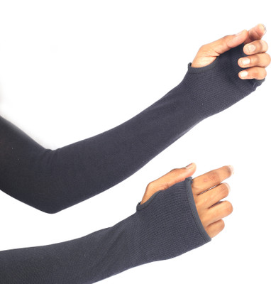 Footmate Cotton Arm Sleeve For Men & Women(Free, Grey)