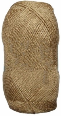 NTGS Oswal Chirag Light Brown (200 gm) Wool Ball Hand Knitting Wool/Art Craft Soft Fingering Crochet Hook Yarn, Needle Knitting Yarn Thread Shade no-12