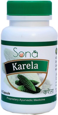 SONA HEALTH CARE Organic Lifecare Karela - Bitter Gourd Pure Extract , 60 Veggie Capsules - Pack of 1