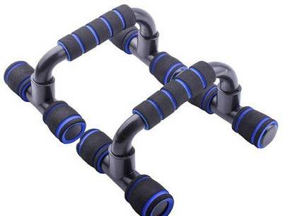 HACKERX Push Up Bars Stand with Foam Grip Handle Push-up Bar(Blue)