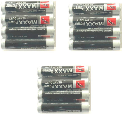 TechSupreme 1.5V AAA Non-Rechargeable Alkaline Premium Series  (Pack of 4)  Battery(Pack of 12)