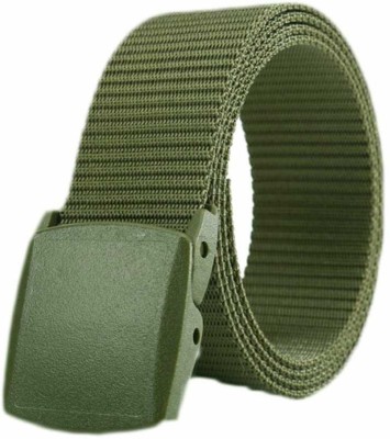 Saiyam Men Casual Green Nylon Belt