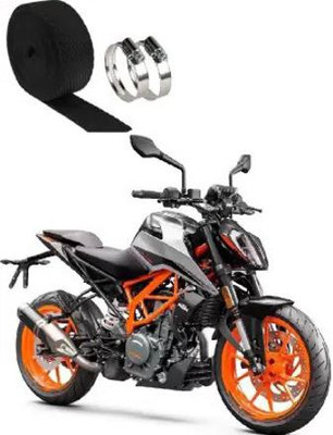 SRPHERE Silencer Wrap With Clamp (3 Mtrs) Bike Exhaust Heat Shield Bike Exhaust Heat Shield