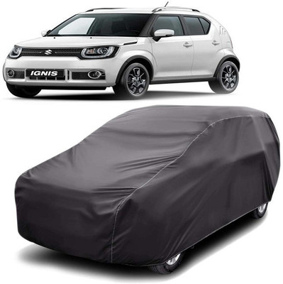 Bellzeye Car Cover For Maruti Suzuki Ignis (With Mirror Pockets)(Grey)