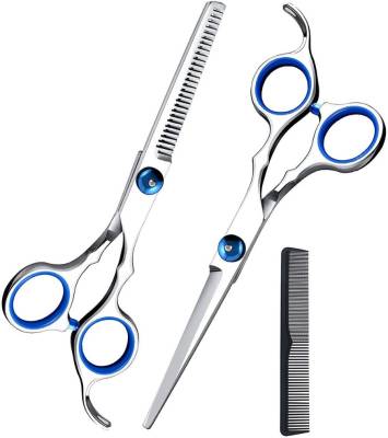 Doberyl Haircut Kit, Sharp Professional Hair Cutting Scissors Kit, Hair Thinning Scissors with Hair Cutting Comb, Hair Cutting Scissors for Men, Women, Adults, Kids; Home Salon Barber Kit -3pcs