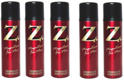 Z Magnetism Red for Men Deodorant Body Spray 45ml Each (Pack of 5) Body Spray  -  For Men