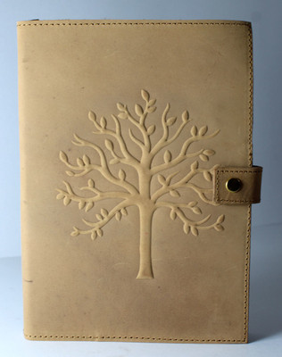 Camlon Exports Handmade Embossed Leather Journal A5 Telephone Diaries Unrued 240 Pages(Brown)