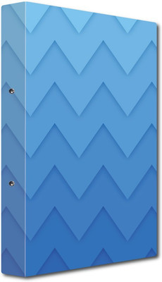 Nourish Cardboard Display File(Set Of 1, Blue)