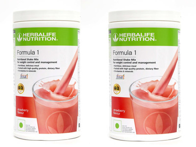 HERBALIFE Formula 1 Nutritional Shake Mix - Strawberry & Strawberry Delicious Flavor For Weight Loss Combo Pack Of 2 PIECES Combo(1 Kg)