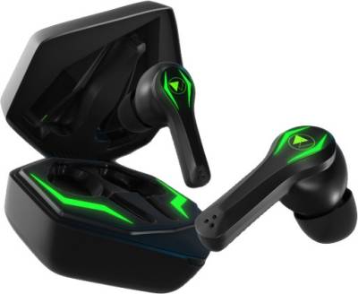 Wings Phantom Pro Gaming TWS with 30 Hrs Playtime Bluetooth Gaming Headset  (Black, True Wireless)