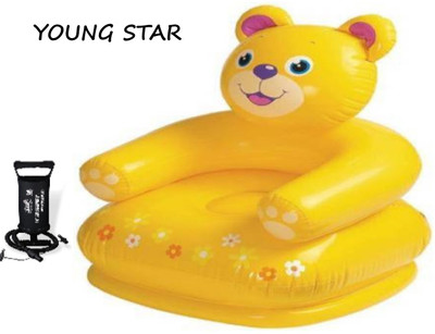 ECOM BHARAT ZX6 Inflatable Sofa/ Chair, Inflatable Toy Pump(Yellow)