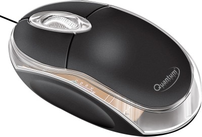 QHMPL Quantum USB Wired Optical Mouse(USB 2.0, Black&Silver)