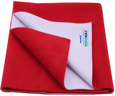 newnik Cotton Baby Bed Protecting Mat(Cherry Red, Large)