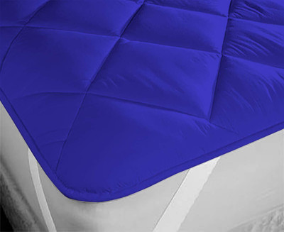 Luxurious Life Elastic Strap Double Size Mattress Cover(Blue)