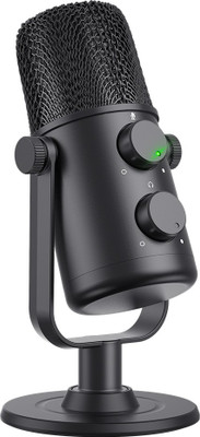 MAONO AU-902 USB Condenser Podcast Microphone, with Dual Volume Control, Mute Button, Monitor Headphone Jack, Plug and Play Mic for Vlogging, Gaming, Studio Recording, YouTube Microphone
