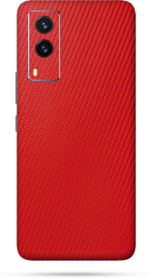 WeCre8 Skin's Vivo V21E 5G Mobile Back Skin Mobile Skin(Red)