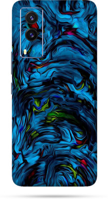 Satisfactory Vivo V21e Mobile Skin(Blue Lava Skin With Matte Finish)