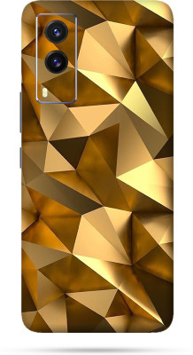 Satisfactory Vivo V21e Mobile Skin(Golden Polygon Skin With Matte Finish)