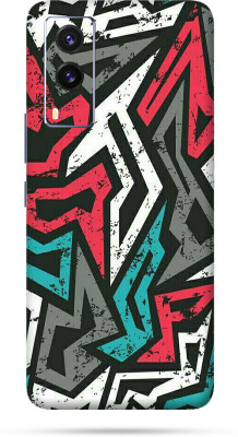 OggyBaba vivo v 21E, vivov21e, vivo v21e Mobile Skin(Abstract Mad Angle Skin Matte Finish)