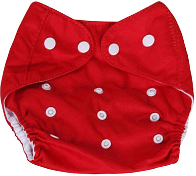 Knij Reusable Cloth Diaper + Insert (Pack of 1) Red