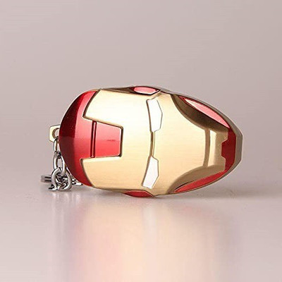 Explorer ®Iron Man Mask with Key Chain Creative USB Rechargeable Cigarette Lighter IMFL_001 Cigarette Lighter(Red)