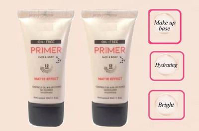 MYEONG LONG LASTING & OIL FREE PRIMER FOR FACE AND BODY. GET SOFT AND SMOOTH TOUCH TO YOUR FACE & BODY Primer  - 60 ml(TRANSPARENT)