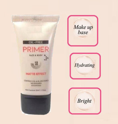 MYEONG MATTE OIL FREE FACE & BODY HYDRATING PRIMER ALL SKIN TYPE Primer  - 30 ml(TRANSPARENT)