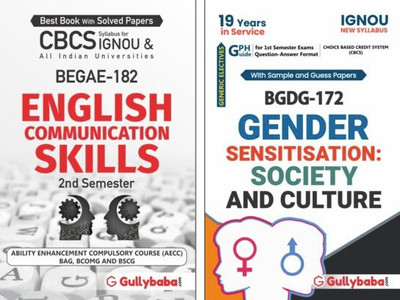 IGNOU BEGAE-182 English Communication Skills & BGDG-172 Gender Sensitization: Society And Culture(Paperback, GPH Panel of Experts)