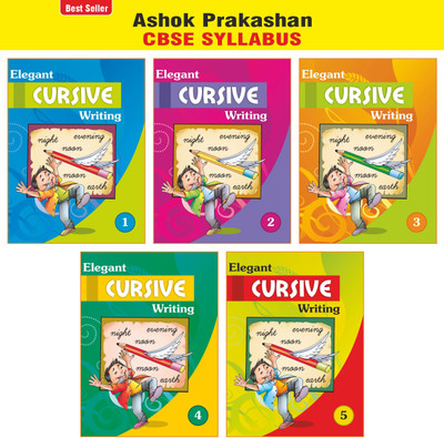 Elegant Cursive Writing (Set Of 5) English Cursive Writing Book For Class 1st To 5th(Paperback, Ashok Prakashan)