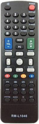Nij TV Compatible For RM-L1046 LED LCD TV Universal Remote Control SHARP Remote Controller(Black)