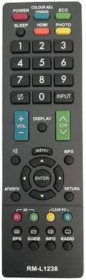 Cezo LED LCD TV Remote Control Compatible with LED LCD  Remote Controller(Black) Sharp Remote Controller(Black)