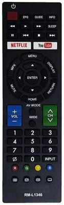 Nij TV Compatible For RM-L1346 Universal Remote Control SHARP Remote Controller(Black)