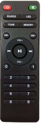 SHIELDGUARD Home Theater System Remote Control No. IT132, Compatible for  Home Theater INTEX Remote Controller(Black)