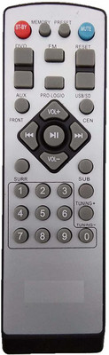 SHIELDGUARD Home Theater System Remote Control Compatible for  Home Theater INTEX Remote Controller(Black)
