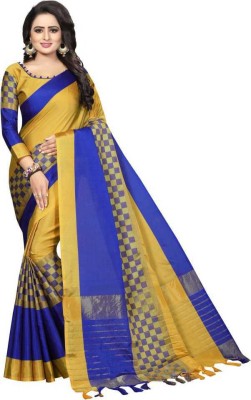 Naishu Trendz Printed Bollywood Georgette Saree(Yellow)