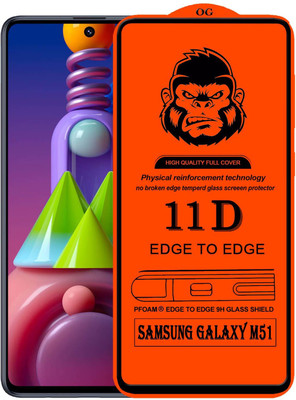 Xester Edge To Edge Tempered Glass for SAMSUNG GALAXY M51(Pack of 1)