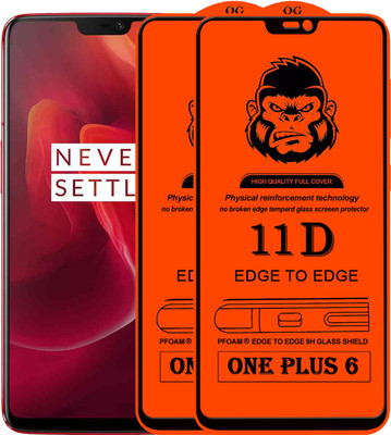 Xester Edge To Edge Tempered Glass for OnePlus 6(Pack of 2)