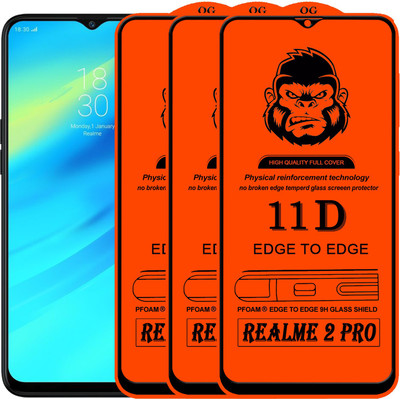 Rofix star Edge To Edge Tempered Glass for Realme 2 Pro(Pack of 3)